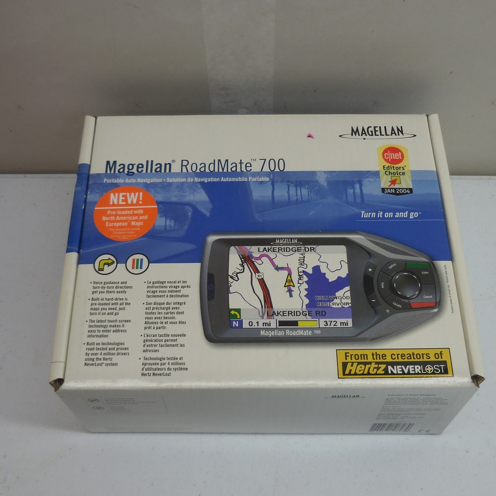 Magellan RoadMate 700 Portable Auto Navigation GPS System In Box Tested & Works